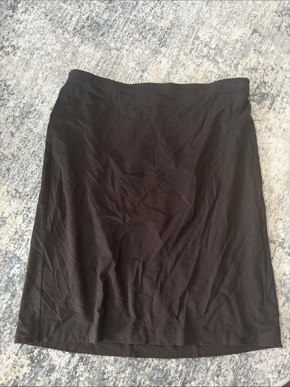 J. Jill Brown Pencil Skirt with Stretch Waistband